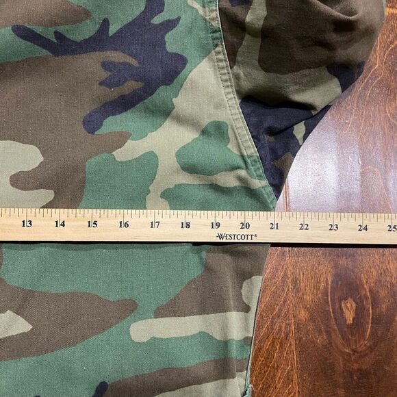 US Army Camouflage Ripstop Military Field Jacket Green Brown Men's Size Small - Picture 8 of 9